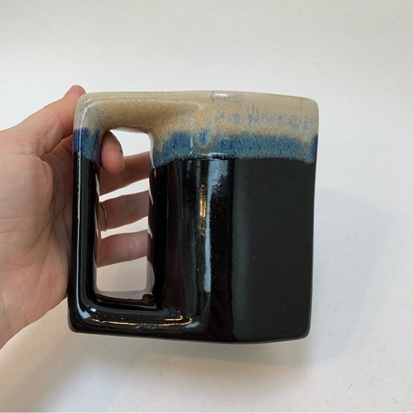 Rodolfo Padilla Mugs Lot of 3 With Wooden Mug Tree Stand Kokopelli Dolphin - Picture 6 of 16